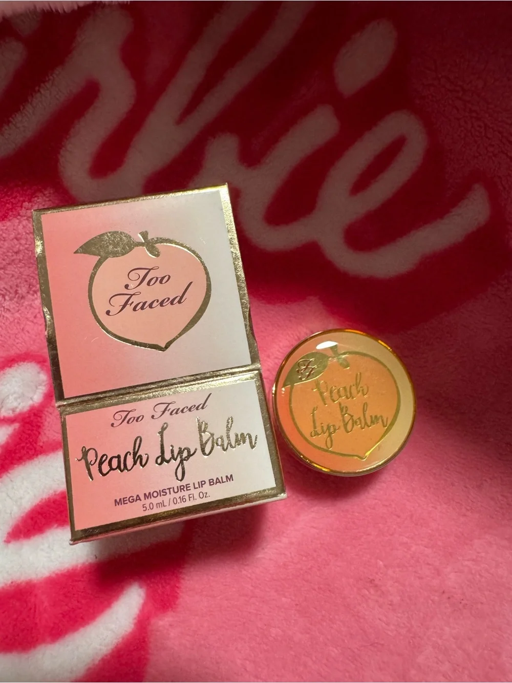 HTF Discontinued Rare Too Faced Peach Lip Balm - Full Size New In Box